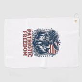 Serviette De Golf Tee-shirt graphique vectoriel de garde de parc pat (Horizontal)