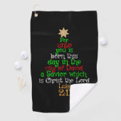Serviette De Golf Tee-shirts de Christian-Christmas (En situation)