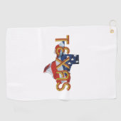Serviette De Golf TEE Texas (Horizontal)