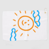 Serviette De Golf Télécharger des enfants Dessiner Transformer des e (Horizontal)