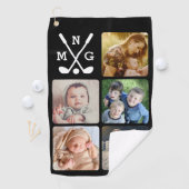 Serviette De Golf Téléchargez votre nom photo monogrammed (En situation)