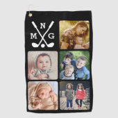 Serviette De Golf Téléchargez votre nom photo monogrammed (Devant)