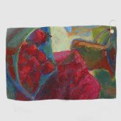 Serviette De Golf Téléchargez votre oeuvre | Tourner la peinture per (Horizontal)