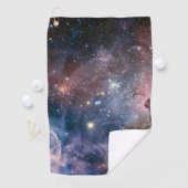 Serviette De Golf Télescope Nebula Hubble Carina Rouge et Bleu (En situation)