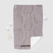 Serviette de golf tendance beige Snakeskin (En situation)