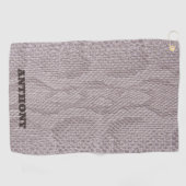 Serviette de golf tendance beige Snakeskin (Horizontal)