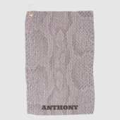 Serviette de golf tendance beige Snakeskin (Devant)
