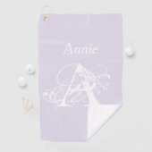 Serviette De Golf Tendance Simple élégant Moderne Monogram Golfer (En situation)