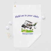 Serviette De Golf Tenez vos clubs (En situation)