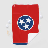 Serviette De Golf Tennessee Drapeau & Tennessee État États-Unis golf (En situation)