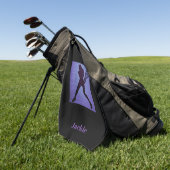 Serviette De Golf Tennis Golf Serviette avec son nom (Vert)
