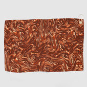 Serviette De Golf Terre cuite brune texturée (Horizontal)