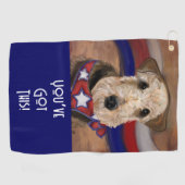 SERVIETTE DE GOLF TERRIER AIREDALE        (Horizontal)