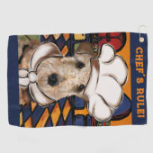 SERVIETTE DE GOLF TERRIER AIREDALE        (Horizontal)