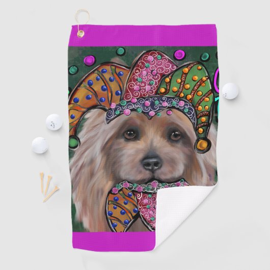 SERVIETTE DE GOLF TERRIER AUSTRALIEN (En situation)