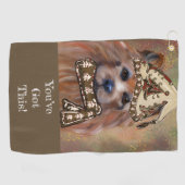 SERVIETTE DE GOLF TERRIER AUSTRALIEN (Horizontal)