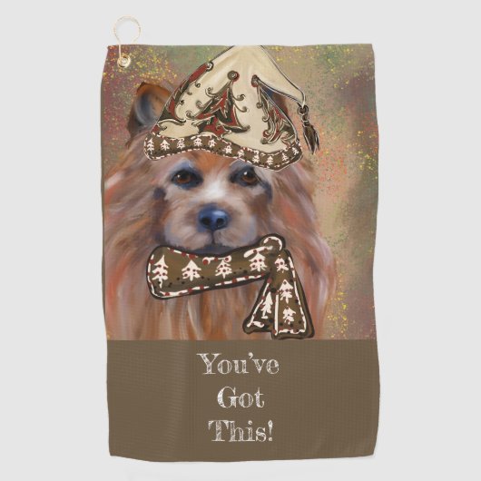 SERVIETTE DE GOLF TERRIER AUSTRALIEN (Devant)