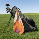 Serviette De Golf Terrier brésilien bouddhiste (Vert)