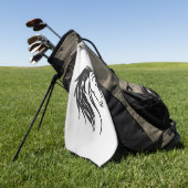 Serviette De Golf Tête de cheval noble (Vert)