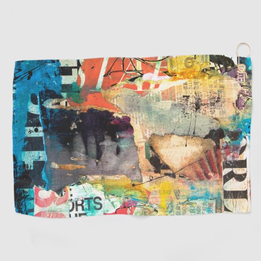 Serviette De Golf Tête de collage (Horizontal)