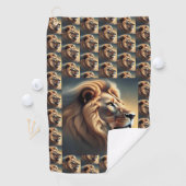 Serviette De Golf Tête de lion (En situation)