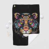 Serviette De Golf Tête de tigre géniale (En situation)