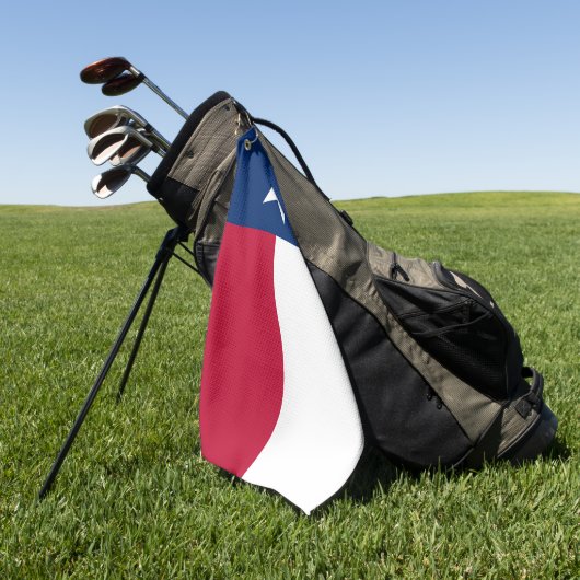 Serviette De Golf Texas Flag & Texas State États États-Unis amateurs (Vert)