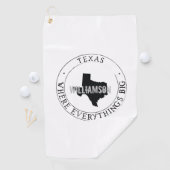 Serviette De Golf Texas Golf Towel State Personnalisé (En situation)