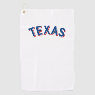 Serviette De Golf Texas Retro Vintage Lone Star États-Unis