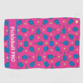 Serviette De Golf Texte personnalisé Pickleball Playtime (Horizontal)