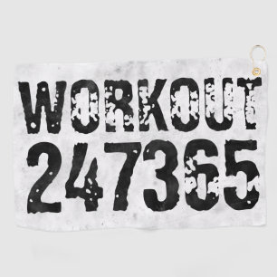 Serviette De Golf Texte usé et rayé Workout 247365 rustique