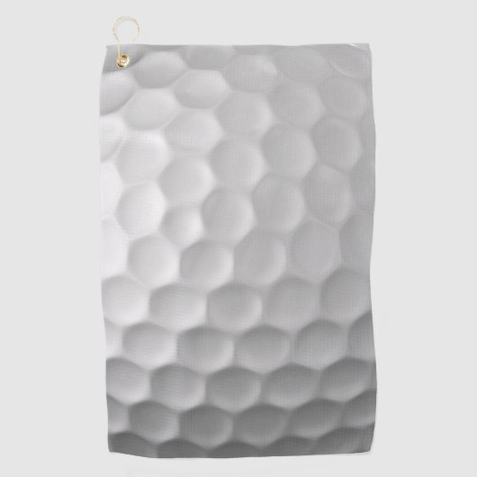 Serviette De Golf Texture de balle de golf blanche gaufree (Devant)