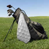 Serviette De Golf Texture de balle de golf blanche gaufree (Vert)