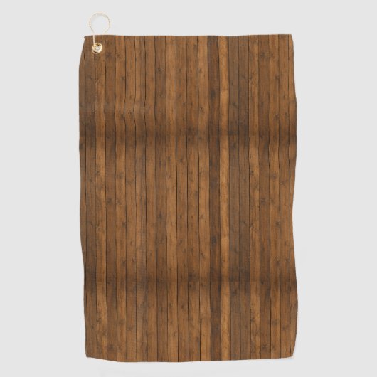 Serviette De Golf Texture en bois (Devant)