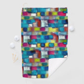 Serviette De Golf Texture numérique rugueuse de forme carré très col (En situation)