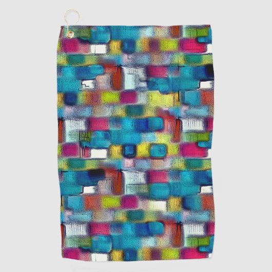 Serviette De Golf Texture numérique rugueuse de forme carré très col (Devant)