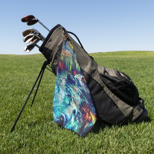 Serviette De Golf Texture ressemblant à un moule fabriqué à partir d (Vert)