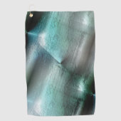 Serviette De Golf Texture rocheuse gris cyan souple avec détails num (Devant)