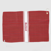 Serviette De Golf Texture rouge Tissu de golf personnalisé HAMbWG (Horizontal)