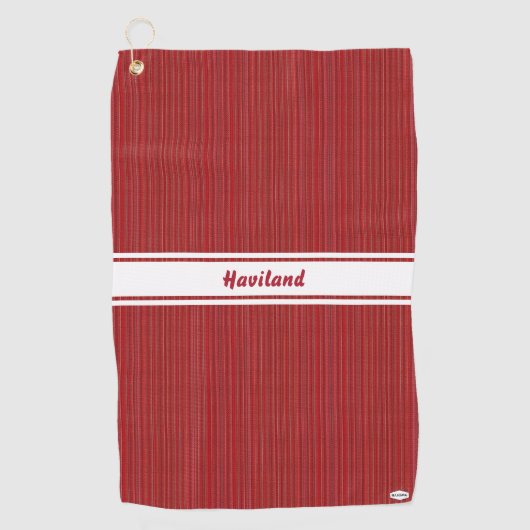 Serviette De Golf Texture rouge Tissu de golf personnalisé HAMbWG (Devant)