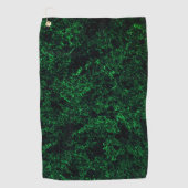 Serviette De Golf Texture vert foncé, éponge détruite ou corrodée (Devant)