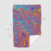 Serviette De Golf textures psychodeliques (En situation)