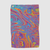 Serviette De Golf textures psychodeliques (Devant)