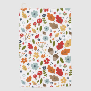 Serviette De Golf Thanksgiving Automne Couleurs Thanksgiving Holiday