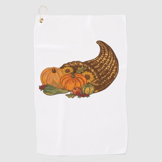 Serviette De Golf Thanksgiving Cornucopia Classic T-Shirt (Devant)