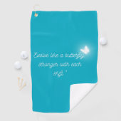 Serviette De Golf The Butterfly's Evolution (En situation)