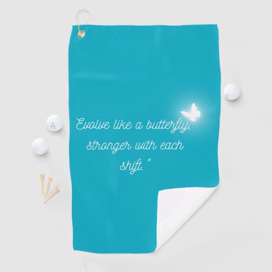 Serviette De Golf The Butterfly's Evolution (En situation)