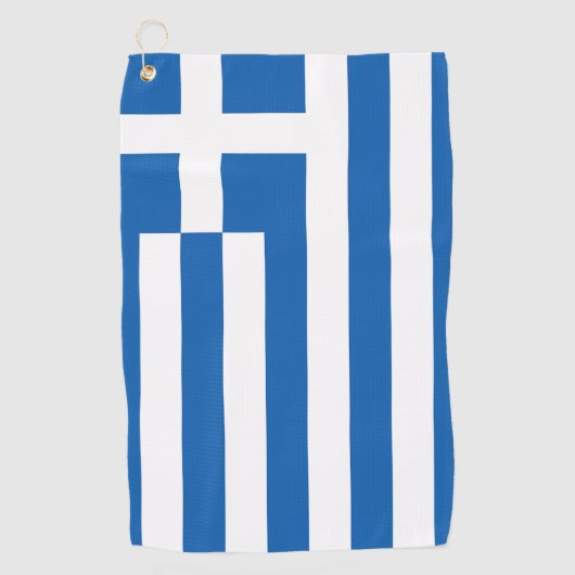 Serviette De Golf The flag of Greece (Devant)