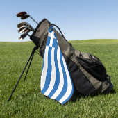 Serviette De Golf The flag of Greece (Vert)
