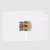 Serviette De Golf Thème fantôme d'Halloween Citrouille Sorcière Vint (Horizontal)